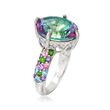 7.20 ct. t.w. Multi-Stone Ring in Sterling Silver