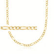 Men's 3.8mm 14kt Yellow Gold Figaro-Link Necklace