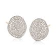 .25 ct. t.w. Pave Diamond Earrings in 14kt White Gold