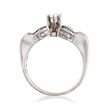 C. 1990 Vintage .95 ct. t.w. Diamond Ring in 18kt White Gold