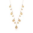35.00 ct. t.w. Citrine Drop Necklace in 14kt Yellow Gold