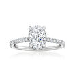 Gabriel Designs .28 ct. t.w. Diamond Engagement Ring Setting in 14kt White Gold