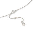 Swarovski Crystal &quot;Attract&quot; Graduated Clear Crystal Pendant Necklace in Silvertone