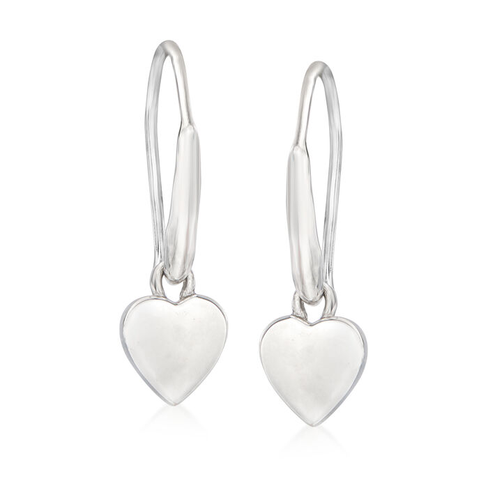 Zina Sterling Silver Heart Drop Earrings