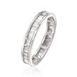 1.00 ct. t.w. Baguette Diamond Eternity Band in 14kt White Gold