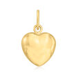 14kt Yellow Gold Puffed Heart Pendant