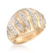 .20 ct. t.w. Diamond Geometric Dome Ring in 14kt Yellow Gold