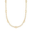 Italian 18kt Yellow Gold Link Necklace