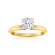 .72 Carat Certified Diamond Solitaire Engagement Ring in 14kt Yellow Gold