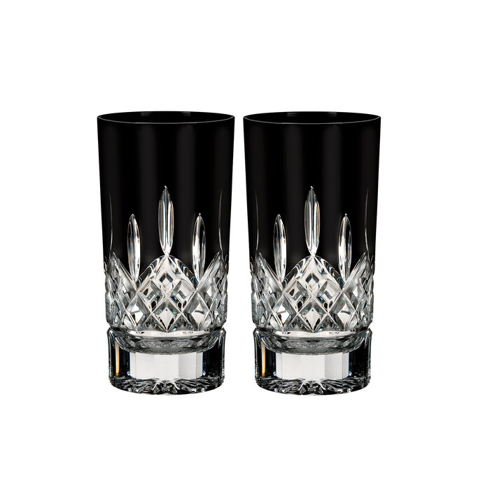 Waterford Crystal &quot;Lismore Black&quot; Set of 2 Highball Glasses