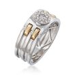 Men's .25 ct. t.w. Diamond Ring in 14kt Two-Tone Gold