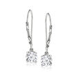 1.00 ct. t.w. Lab-Grown Diamond Drop Earrings in 14kt White Gold