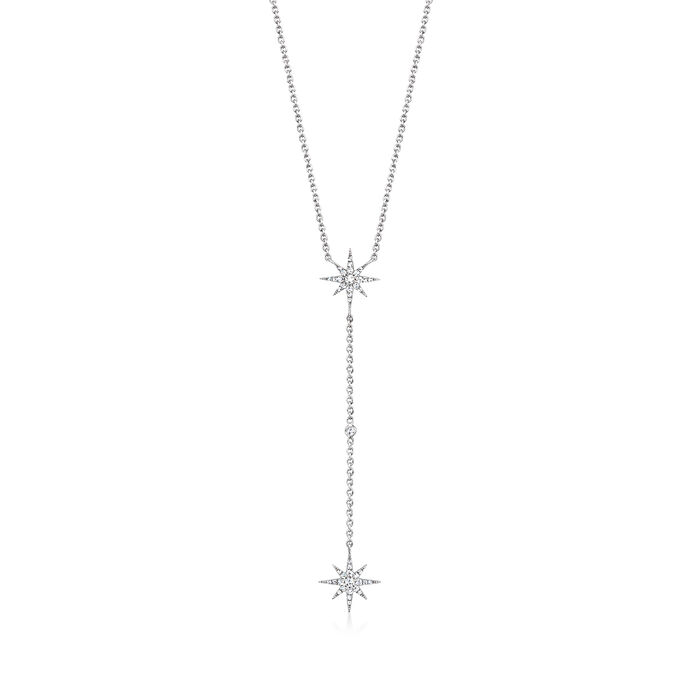 .25 ct. t.w. Diamond Star Y-Necklace in Sterling Silver