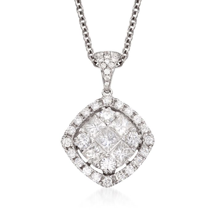 Gregg Ruth 1.44 ct. t.w. Diamond Pendant Necklace in 18kt White Gold