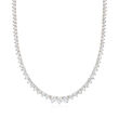 10.00 ct. t.w. Graduated Lab-Grown Diamond Tennis Necklace in 14kt Yellow Gold