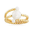 3-8.5mm Cultured Pearl Wrap Ring in 14kt Yellow Gold