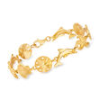 18kt Gold Over Sterling Sea Life Bracelet
