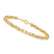 10kt Yellow Gold Round Byzantine Bracelet
