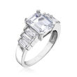 3.60 ct. t.w. CZ Ring in Sterling Silver