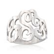 Sterling Silver Personalized Monogram Ring