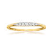 .10 ct. t.w. Diamond Seven-Stone Ring in 14kt Yellow Gold