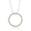 .23 ct. t.w. Diamond Eternity Circle Necklace in 14kt White Gold