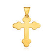 Italian 14kt Yellow Gold Cross Pendant
