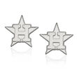 Sterling Silver MLB Houston Astros Extra Small Stud Earrings