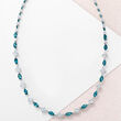 17.80 ct. t.w. Sky and London Blue Topaz Tennis Necklace in Sterling Silver