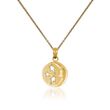 14kt Yellow Gold Moon Pendant Necklace
