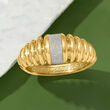 Italian Shimmer Enamel Bangle Bracelet in 18kt Gold Over Sterling