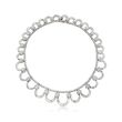 C. 1980 Vintage 40.70 ct. t.w. Diamond Collar Necklace in 18kt White Gold