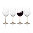 Mikasa &quot;Gianna&quot; Set of 4 Ombre Amber Red Wine Glasses