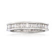 1.00 ct. t.w. Baguette Diamond Eternity Band in 14kt White Gold