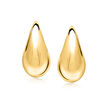 18kt Gold Over Sterling Teardrop Earrings