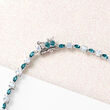 17.80 ct. t.w. Sky and London Blue Topaz Tennis Necklace in Sterling Silver