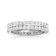 2.00 ct. t.w. Diamond Two-Row Eternity Band in 14kt White Gold