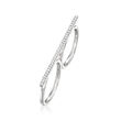.20 ct. t.w. Diamond Two-Finger Bar Ring in Sterling Silver