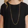 Italian 18kt Yellow Gold Paper Clip Link Necklace 