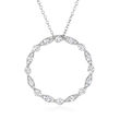 Le Vian &quot;Couture&quot; .47 ct. t.w. Vanilla Diamond Circle Pendant Necklace in Platinum