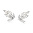 Swarovski Crystal &quot;Louison&quot; Marquise Crystal Stud Earrings in Silvertone