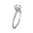 C. 1970 Vintage .98 Carat Diamond Engagement Ring in 18kt White Gold