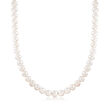 8-9mm Cultured Pearl Necklace with 14kt White Gold