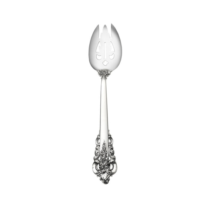 Wallace &quot;Grande Baroque&quot; Sterling Silver Serveware Pierced Tablespoon - Wallace Grande Baro...