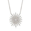 .51 ct. t.w. Diamond Star Necklace in 14kt White Gold