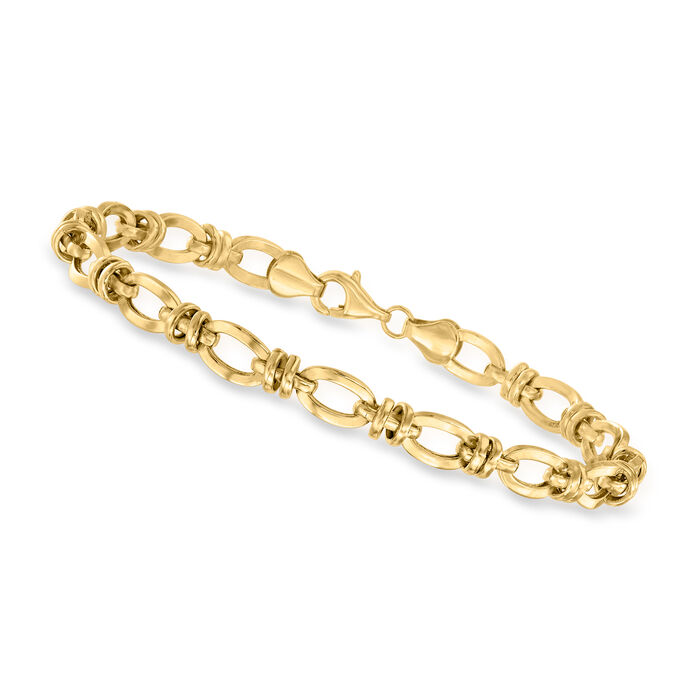 10kt Yellow Gold Oval-Link Bracelet