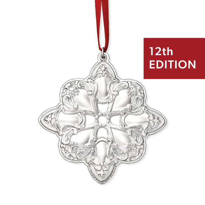 Gorham 2019 Annual Sterling Silver Chantilly Star Ornament - 12th Edition