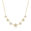 .48 ct. t.w. Diamond Seven-Star Necklace in 18kt Yellow Gold