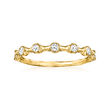 .25 ct. t.w. Bezel-Set Diamond Ring in 18kt Yellow Gold