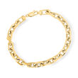 Men's 14kt Yellow Gold Cable-Chain Bracelet